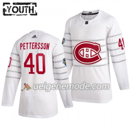 Kinder Montreal Canadiens Trikot Elias Pettersson 40 Weiß Adidas 2020 NHL All-Star Authentic